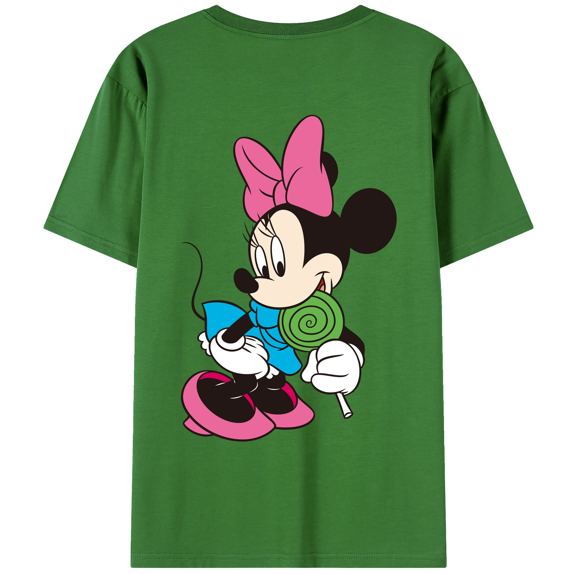 （画像用） ミッキーマウス Mickey Mouse レディース半袖Tシャツ(バックプリント)